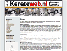 Tablet Screenshot of karateweb.nl